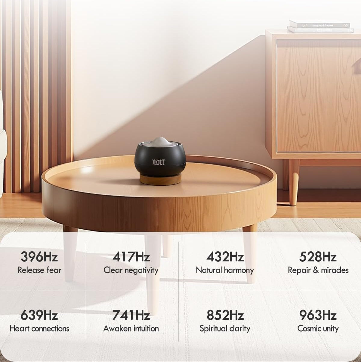 Portable Electronic Tibetan Singing Bowl Custom Color White